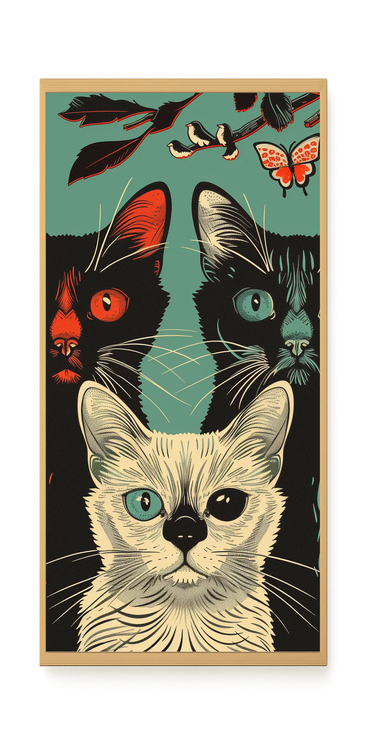 Playful Cats Canvas Print