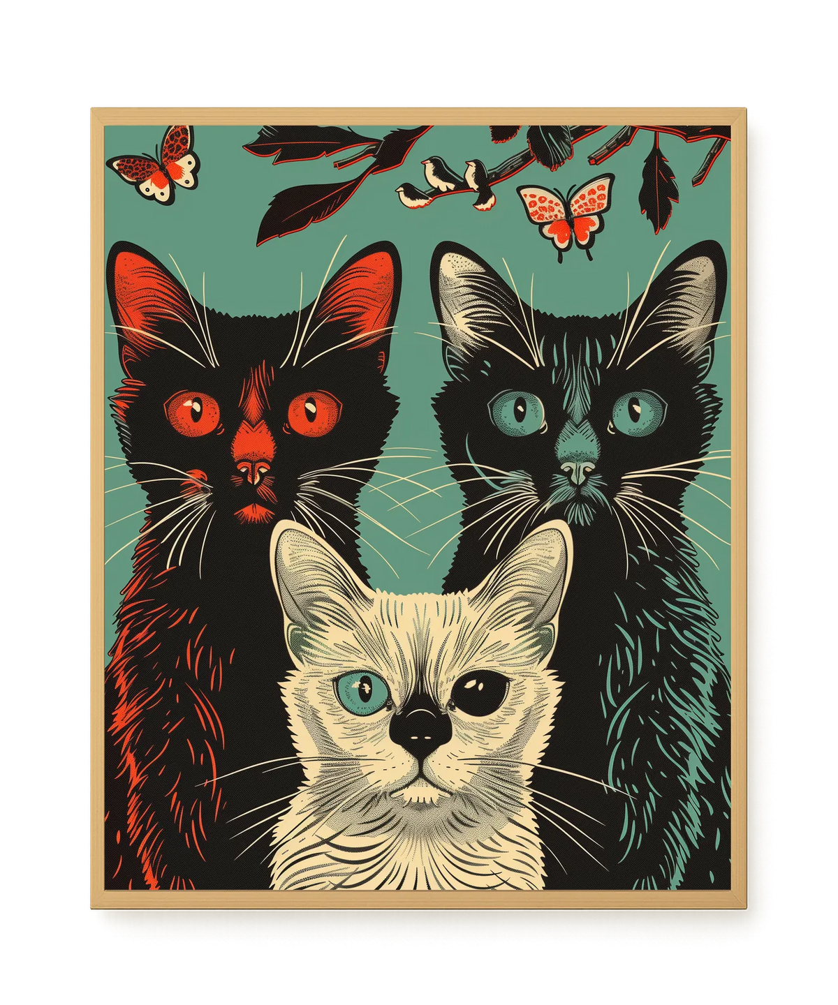 Playful Cats Canvas Print