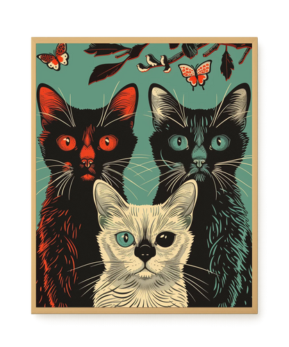 Playful Cats Canvas Print