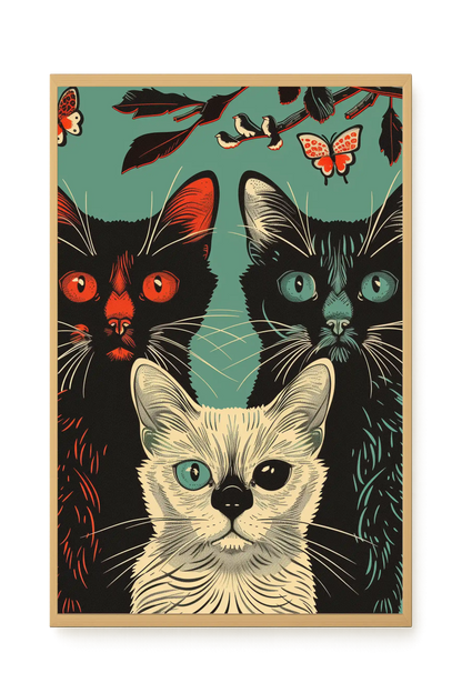Playful Cats Canvas Print