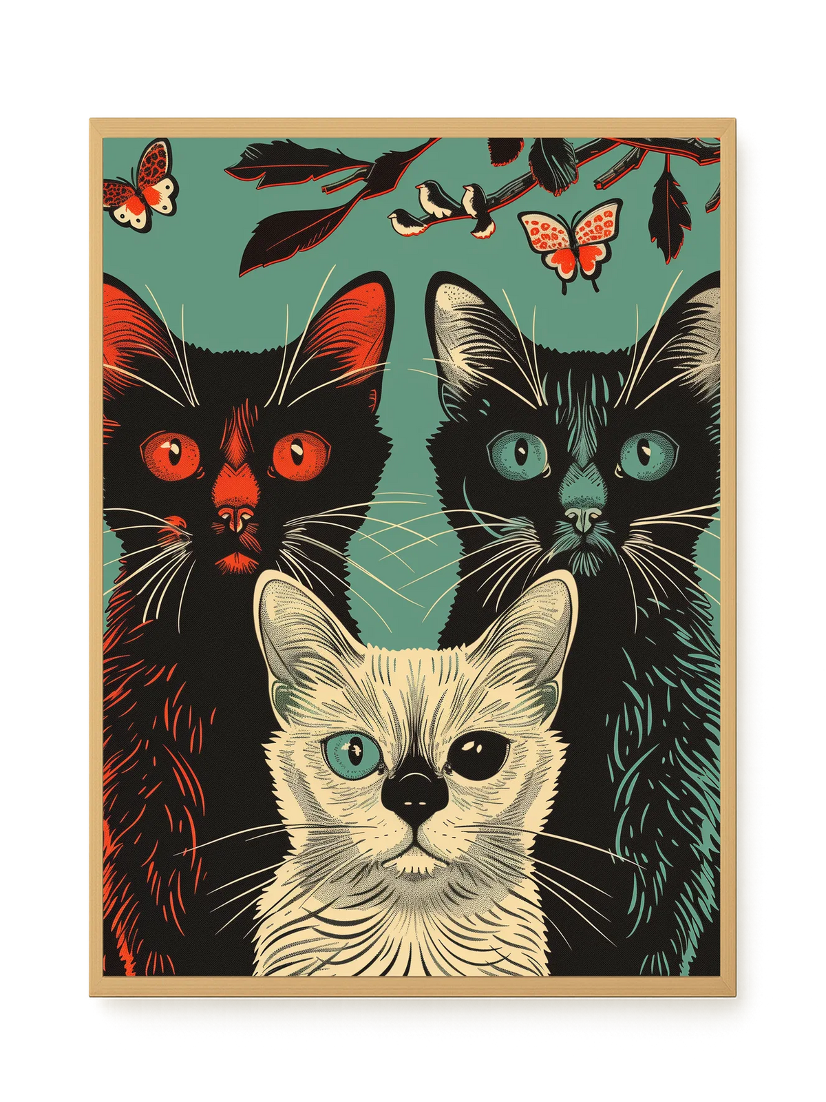 Playful Cats Canvas Print