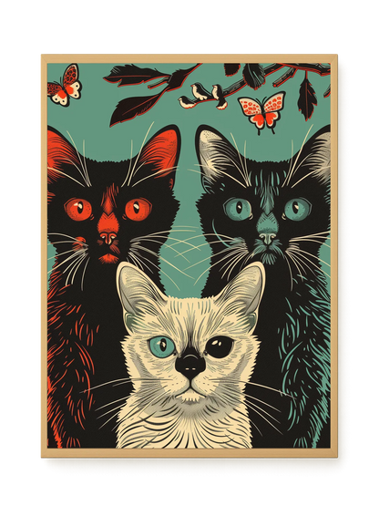 Playful Cats Canvas Print
