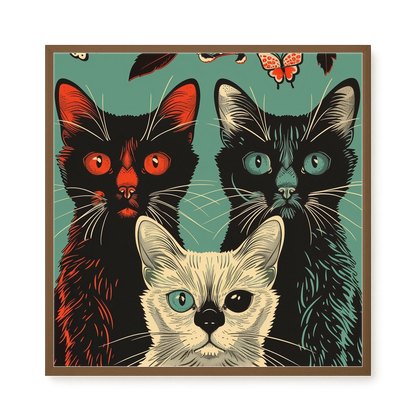 Playful Cats Canvas Print