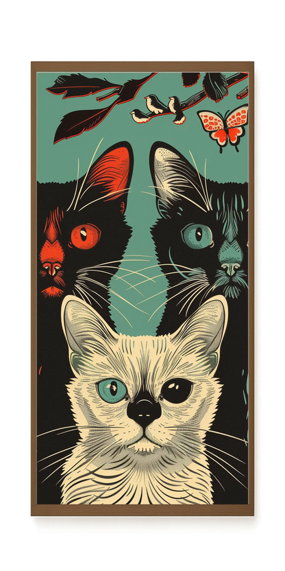 Playful Cats Canvas Print
