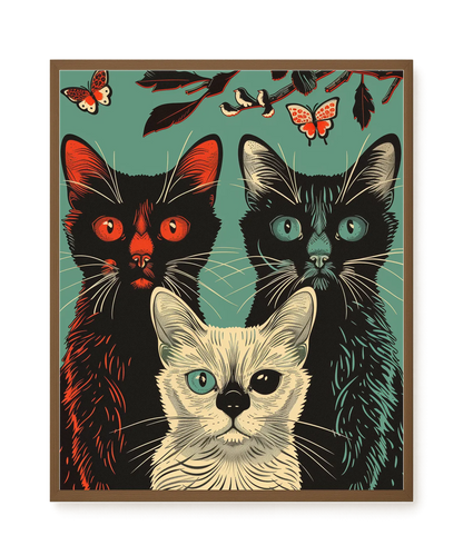 Playful Cats Canvas Print