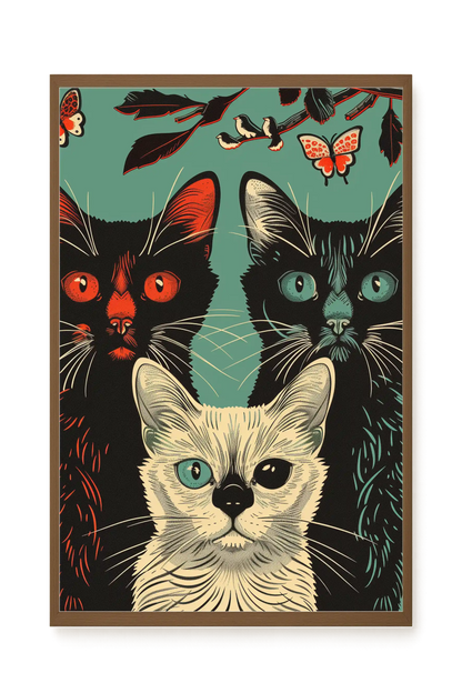 Playful Cats Canvas Print