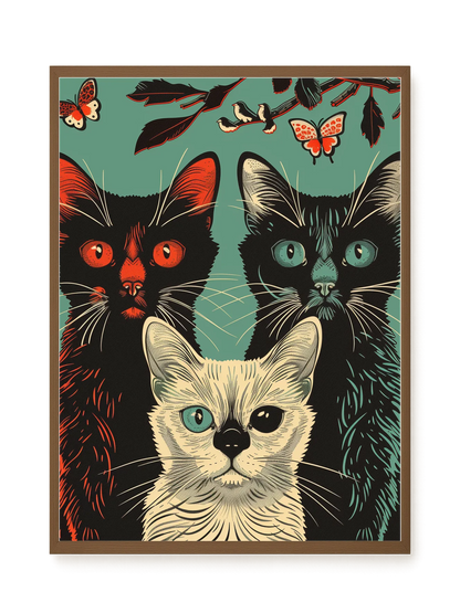Playful Cats Canvas Print