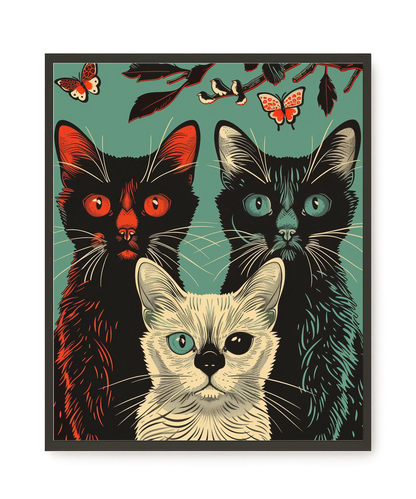 Playful Cats Canvas Print