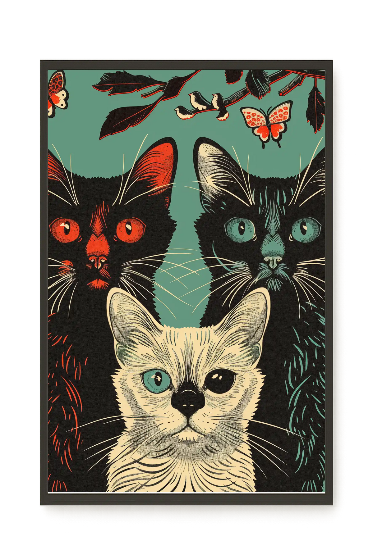Playful Cats Canvas Print