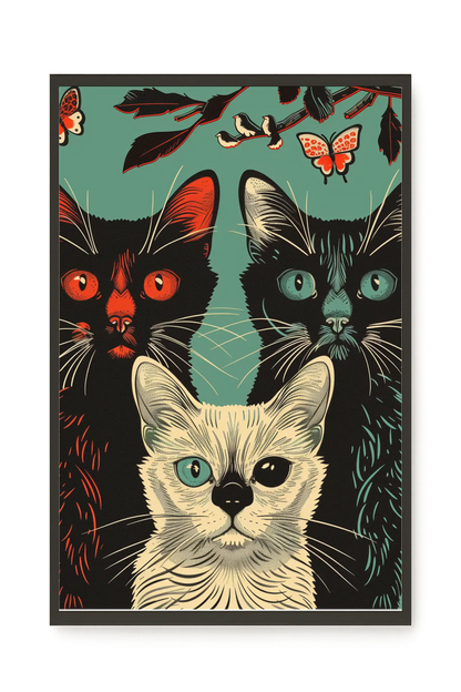 Playful Cats Canvas Print