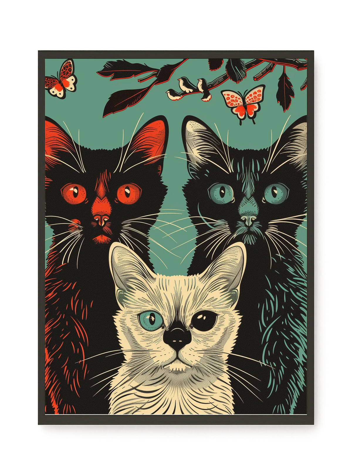 Playful Cats Canvas Print