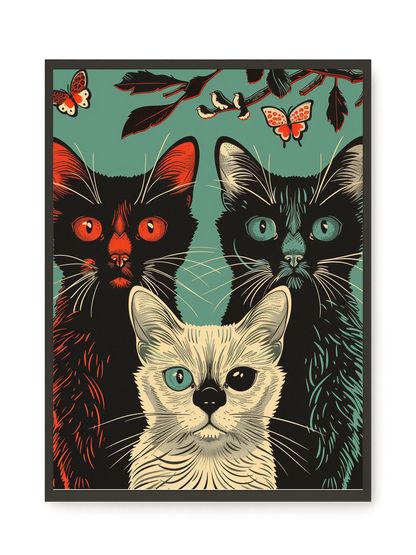 Playful Cats Canvas Print