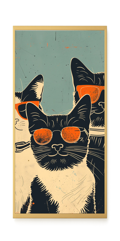 Cool Cats Canvas Wall Art