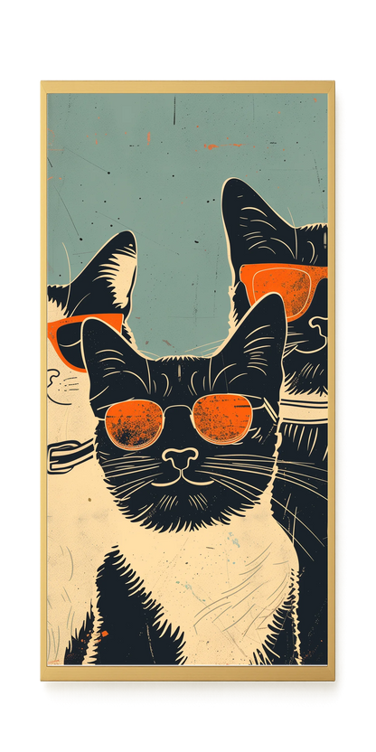 Cool Cats Canvas Wall Art