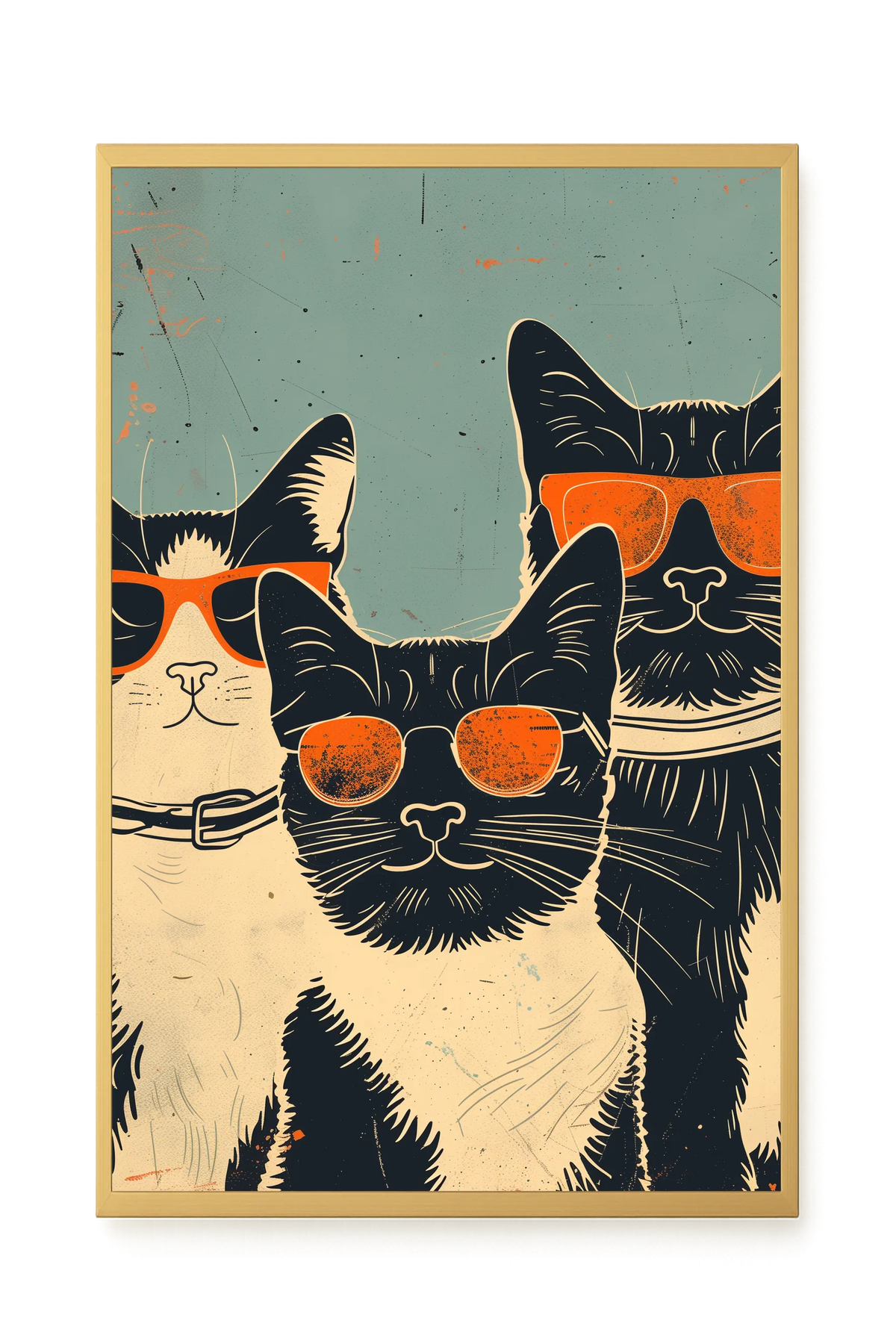 Cool Cats Canvas Wall Art