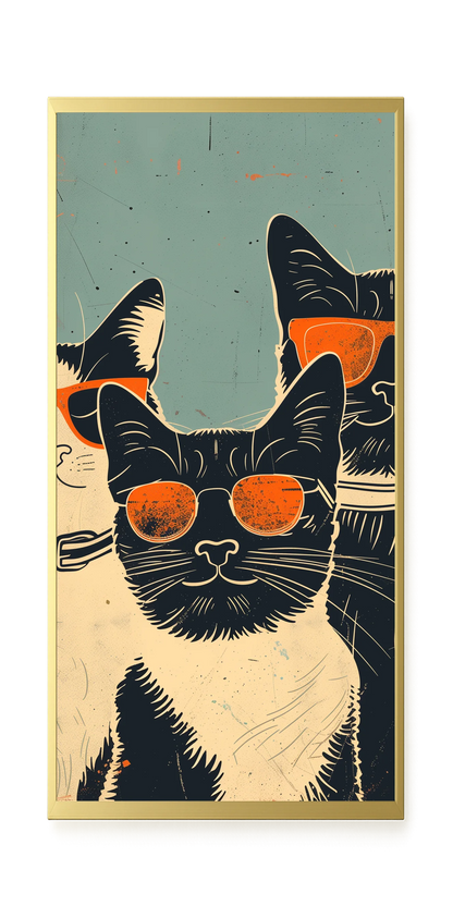 Cool Cats Canvas Wall Art