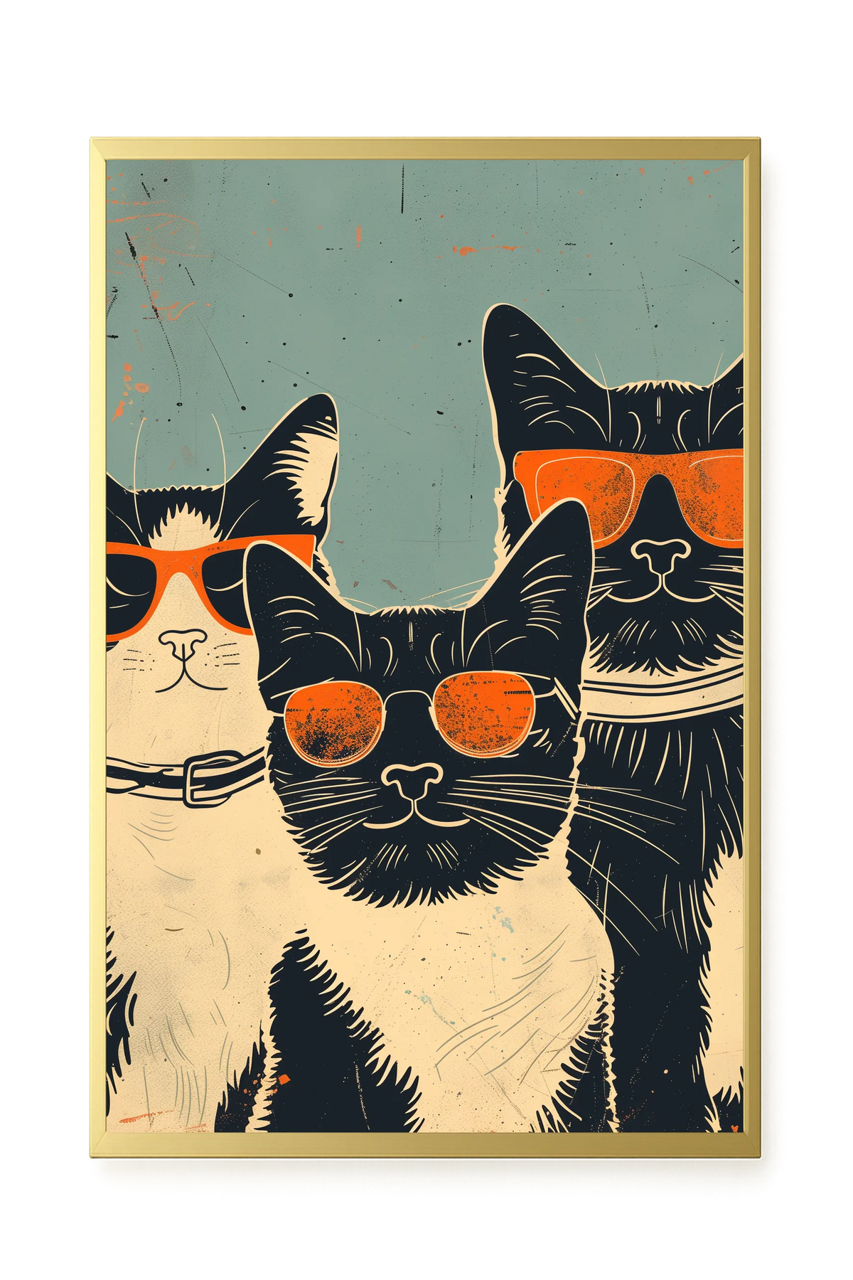 Cool Cats Canvas Wall Art
