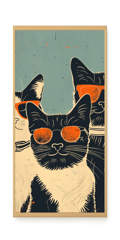 Cool Cats Canvas Wall Art