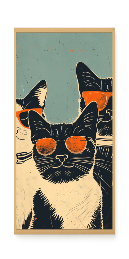 Cool Cats Canvas Wall Art