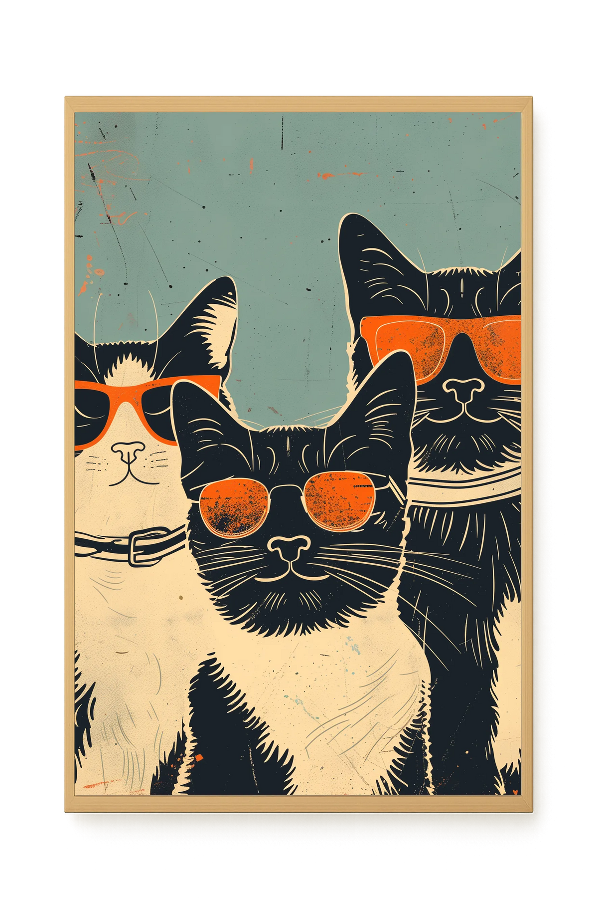 Cool Cats Canvas Wall Art