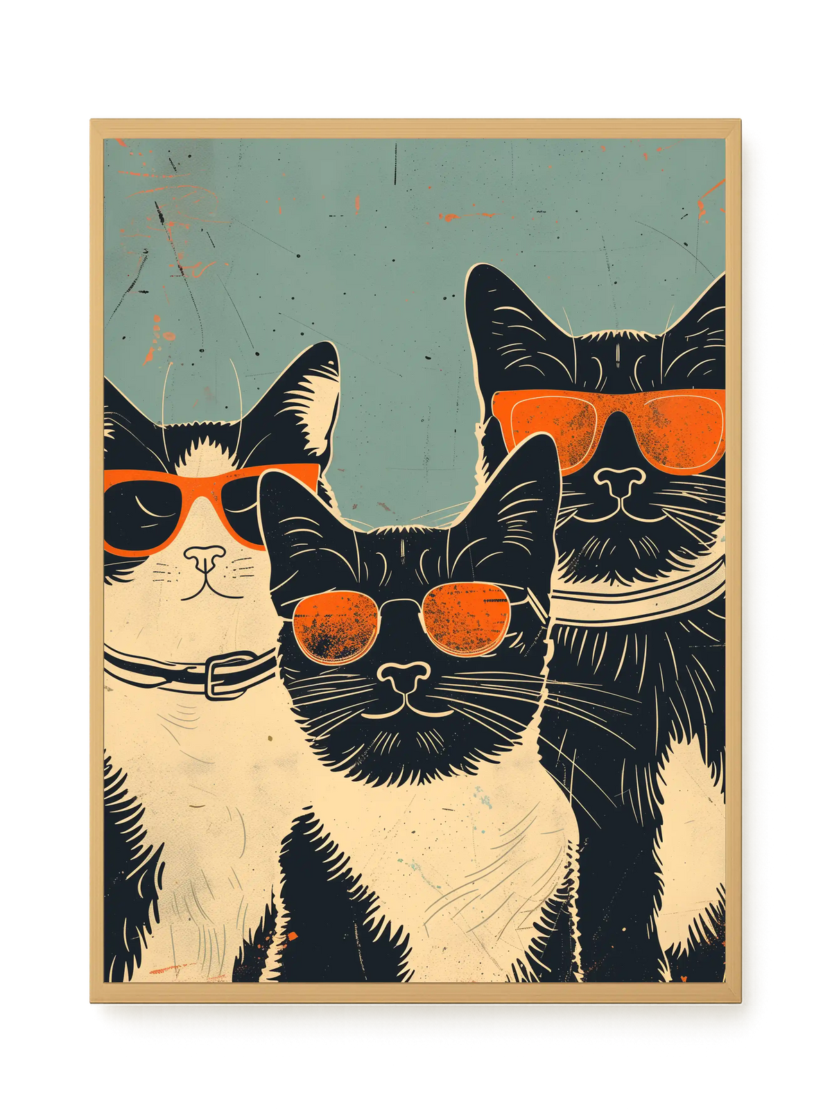 Cool Cats Canvas Wall Art