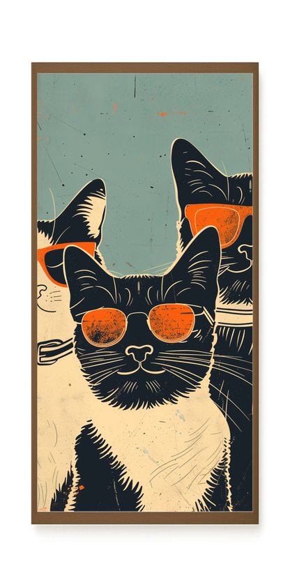 Cool Cats Canvas Wall Art