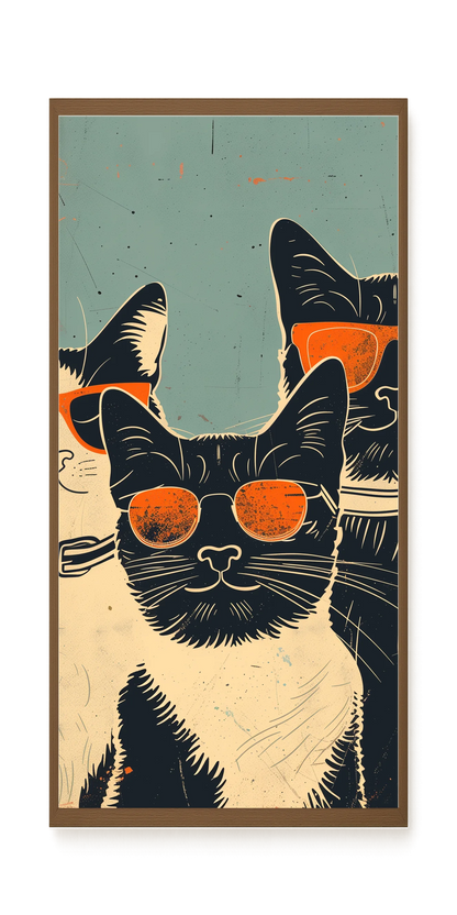 Cool Cats Canvas Wall Art