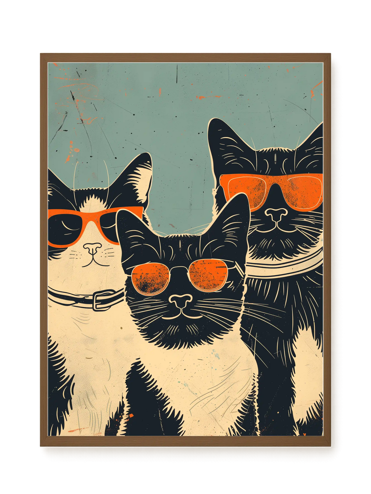 Cool Cats Canvas Wall Art