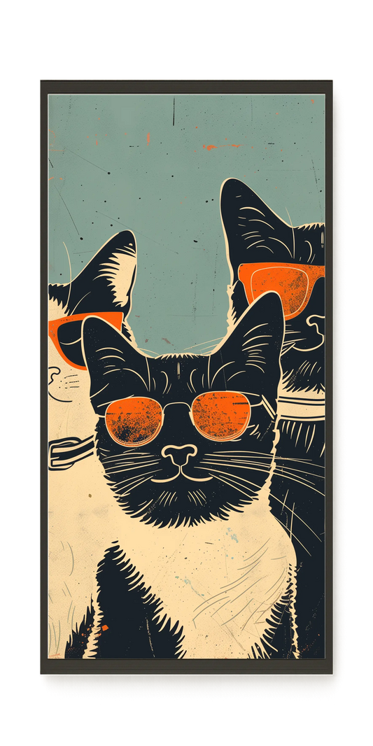 Cool Cats Canvas Wall Art