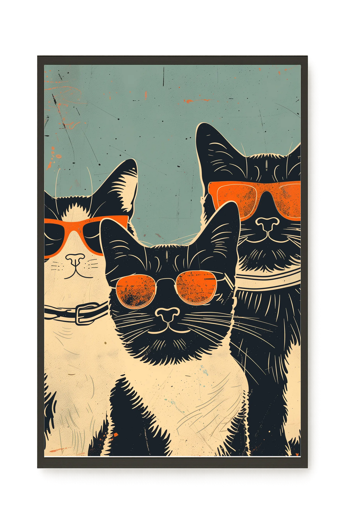 Cool Cats Canvas Wall Art