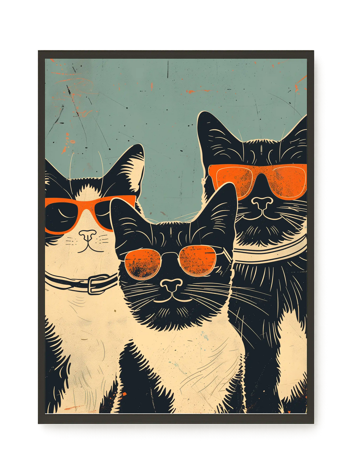Cool Cats Canvas Wall Art