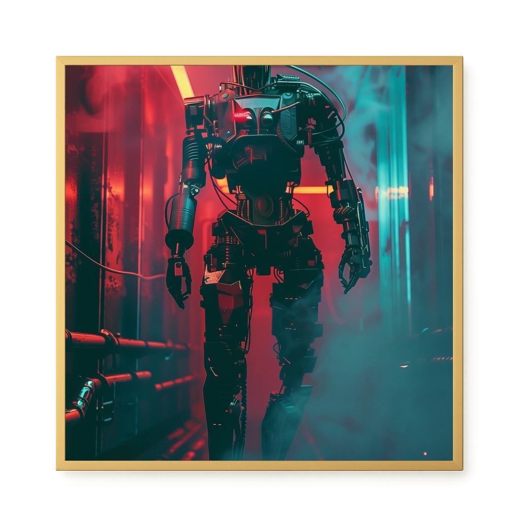 Cyber Sentinel Canvas Print