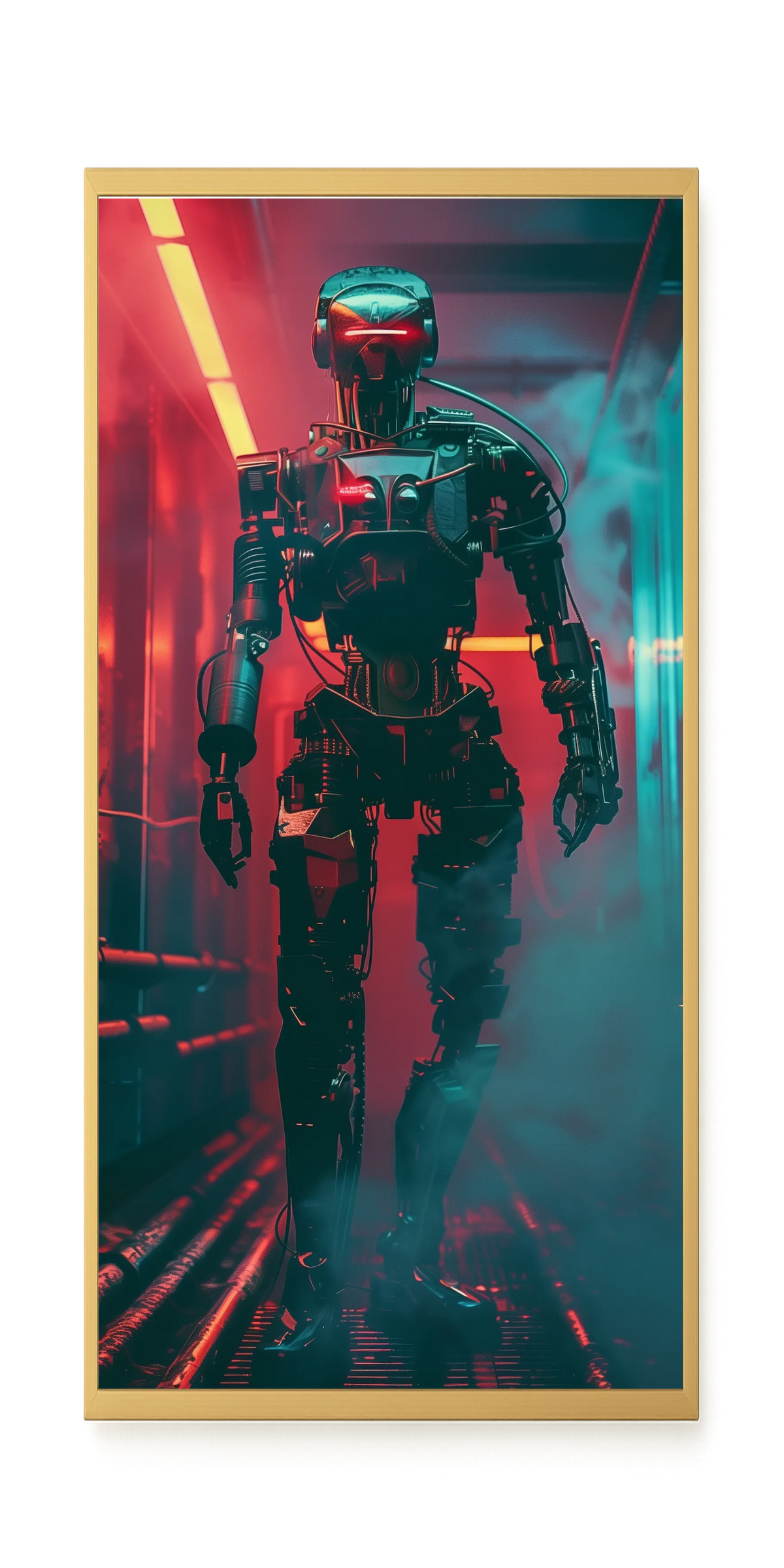 Cyber Sentinel Canvas Print