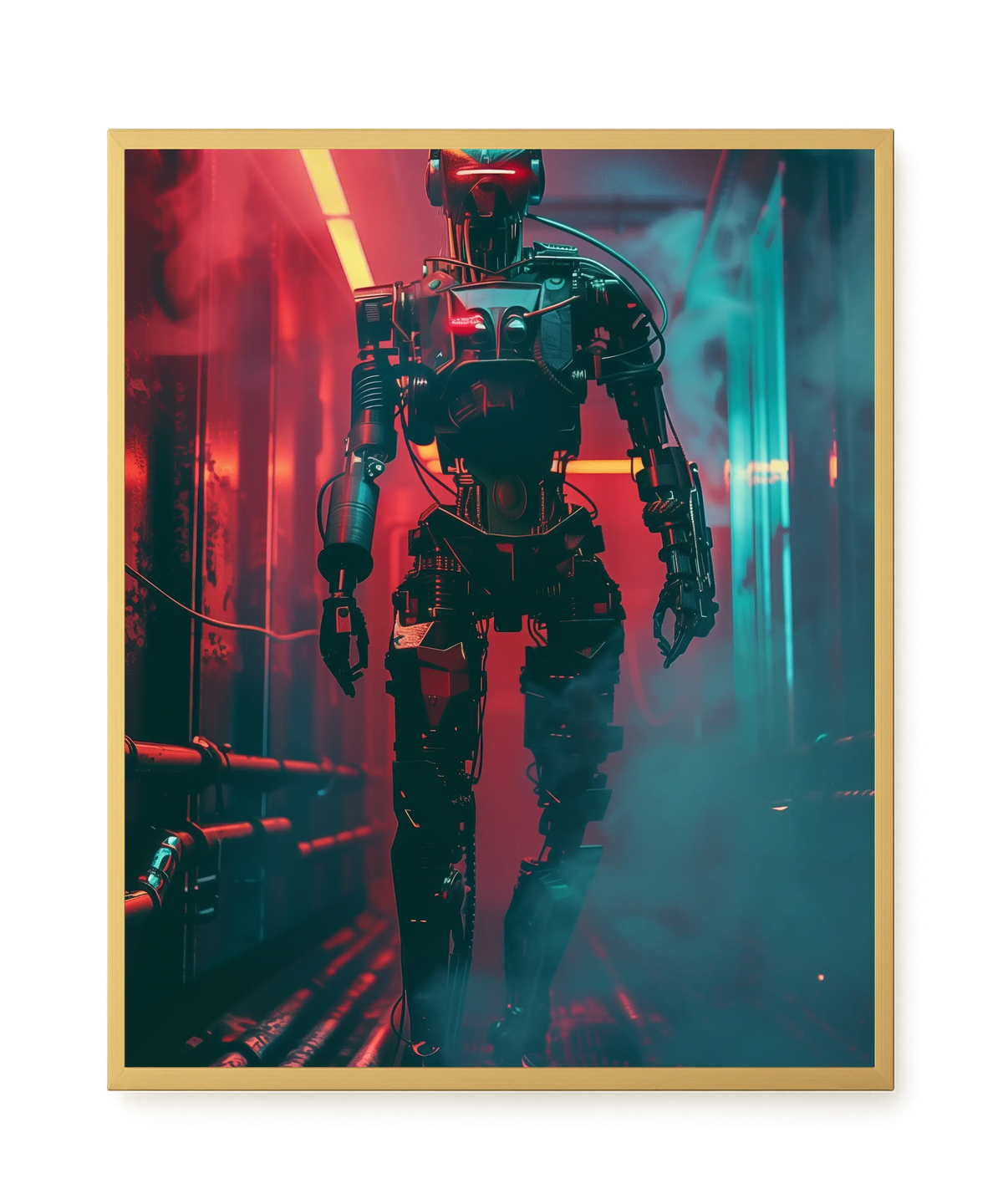 Cyber Sentinel Canvas Print