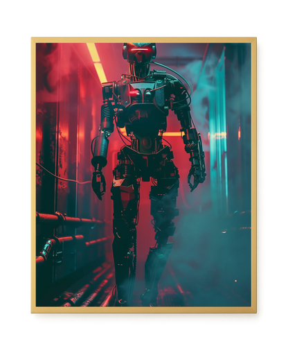 Cyber Sentinel Canvas Print
