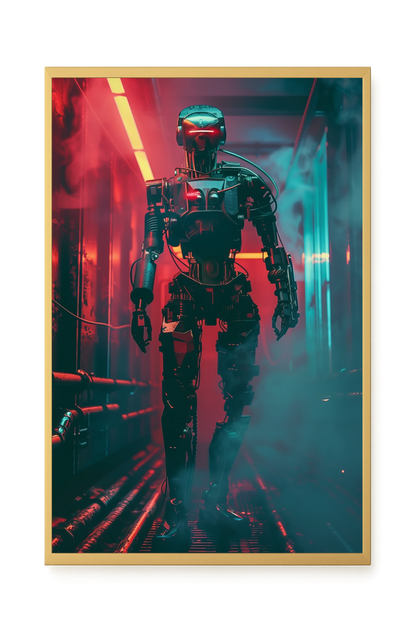 Cyber Sentinel Canvas Print