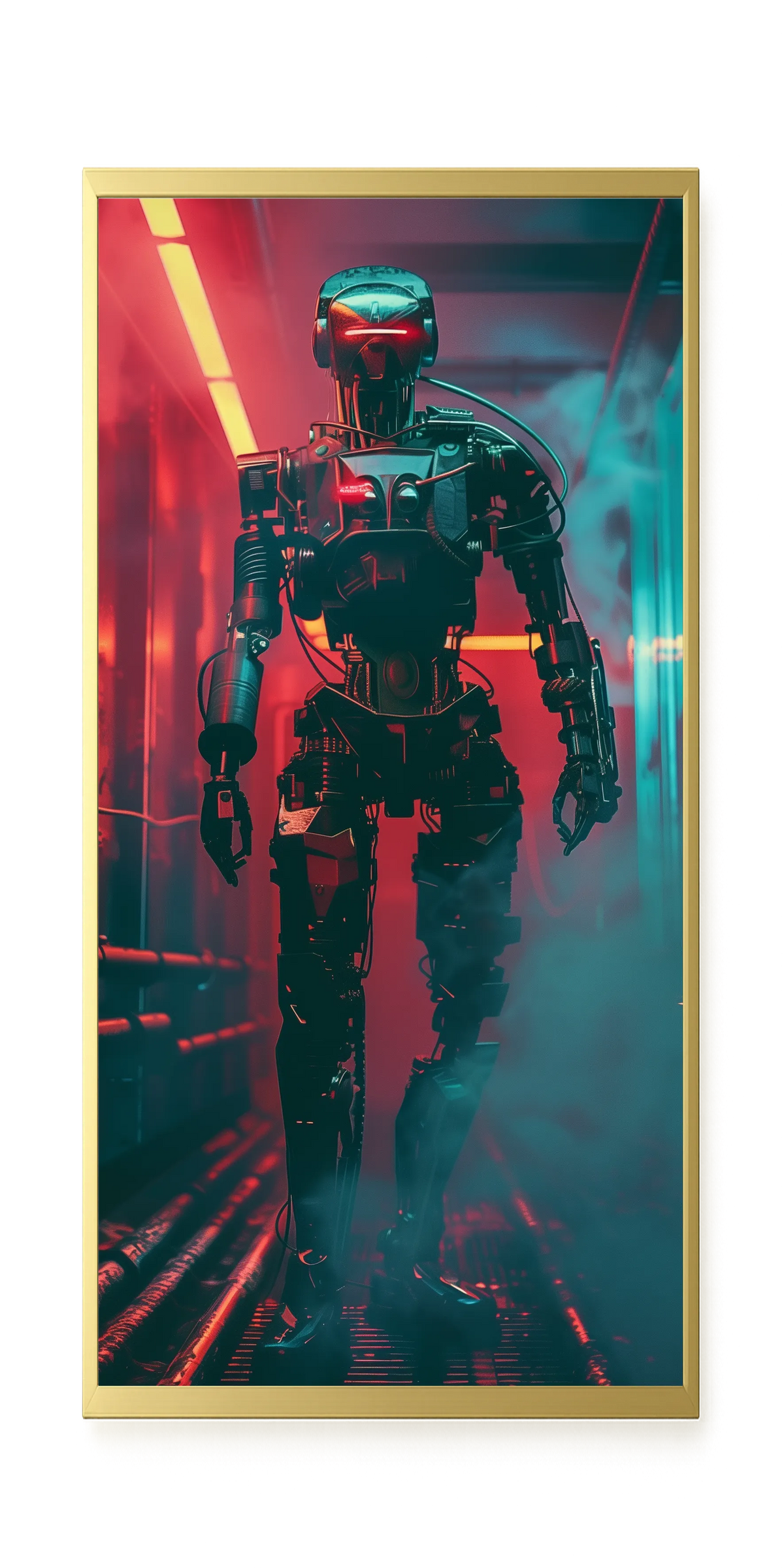 Cyber Sentinel Canvas Print