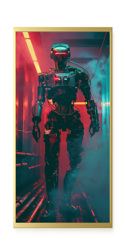 Cyber Sentinel Canvas Print
