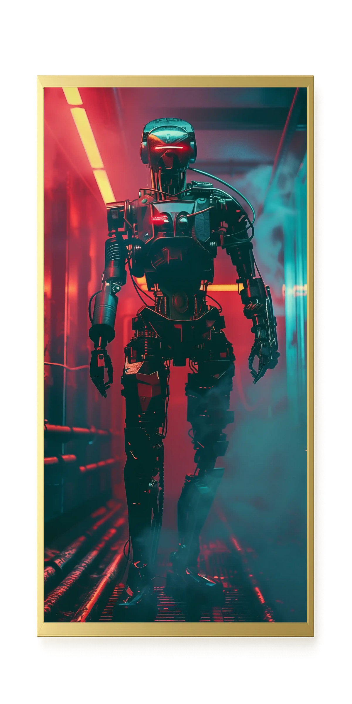 Cyber Sentinel Canvas Print