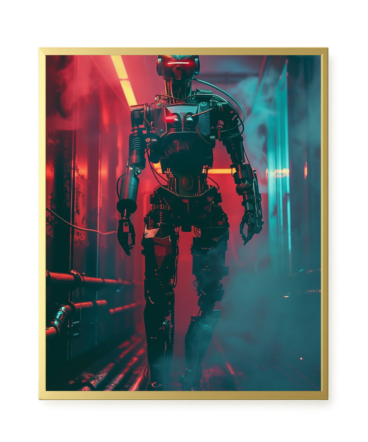 Cyber Sentinel Canvas Print
