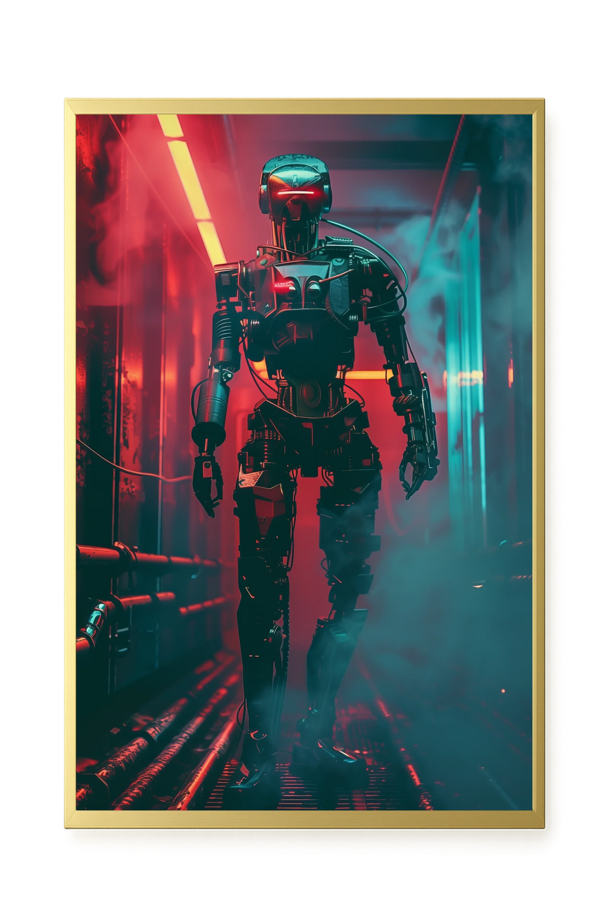 Cyber Sentinel Canvas Print