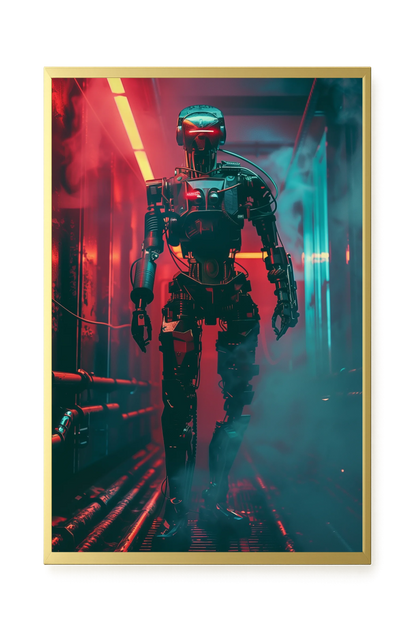 Cyber Sentinel Canvas Print