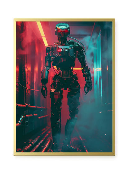 Cyber Sentinel Canvas Print