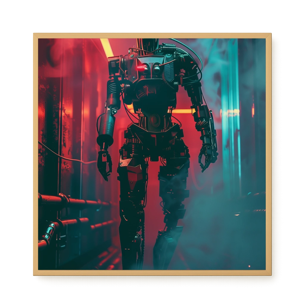 Cyber Sentinel Canvas Print