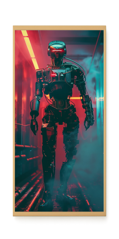 Cyber Sentinel Canvas Print