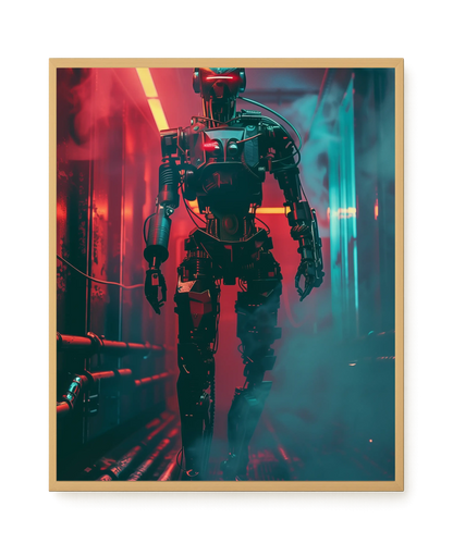 Cyber Sentinel Canvas Print