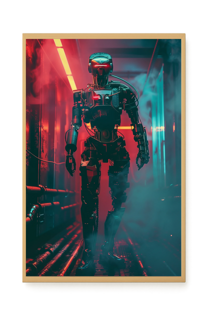 Cyber Sentinel Canvas Print