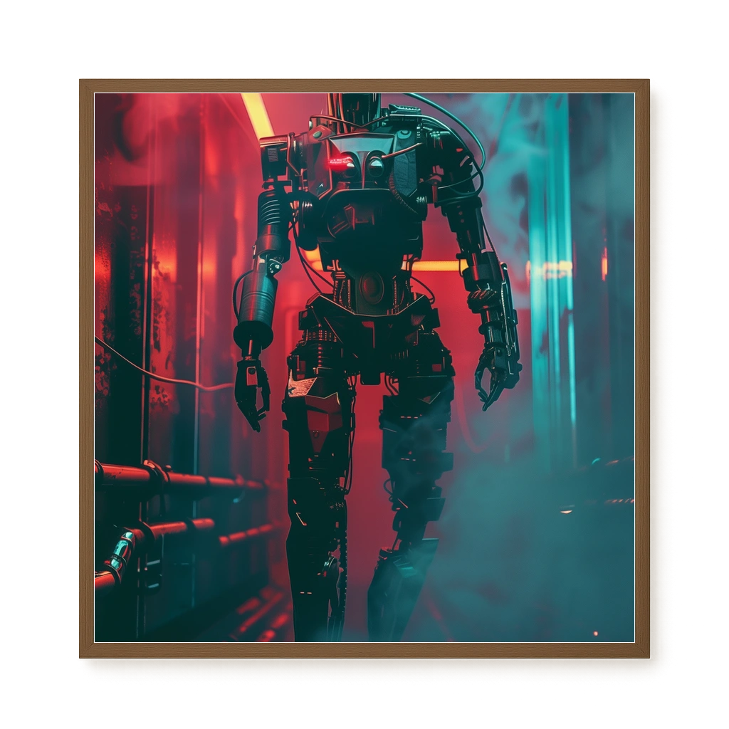 Cyber Sentinel Canvas Print