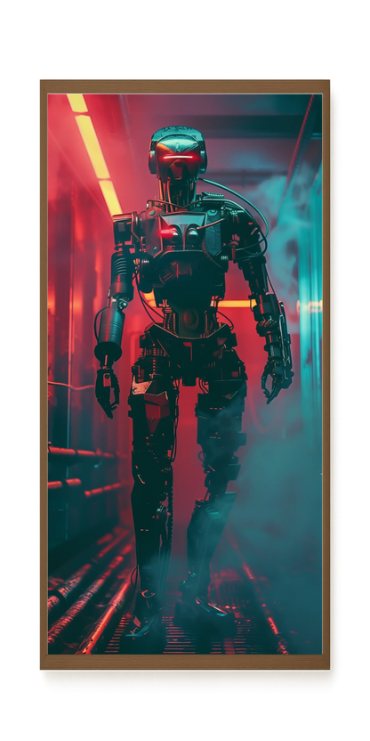 Cyber Sentinel Canvas Print