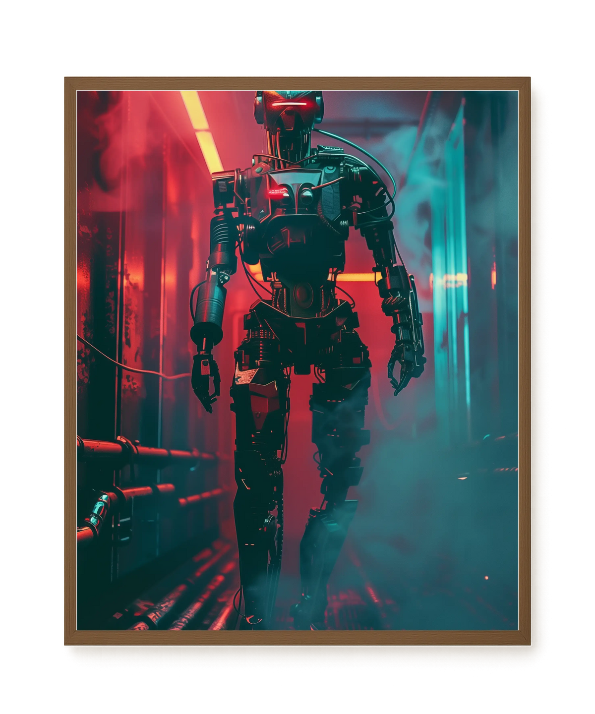 Cyber Sentinel Canvas Print